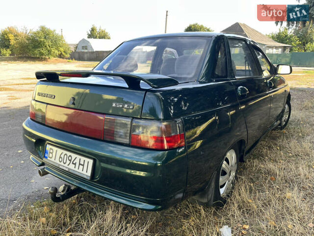 Зеленый ВАЗ 2110, объемом двигателя 1.5 л и пробегом 160 тыс. км за 2100 $, фото 6 на Automoto.ua
