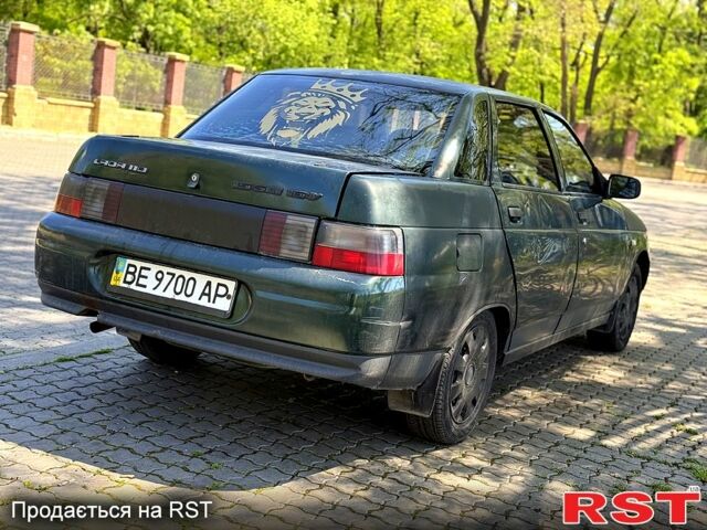 Зеленый ВАЗ 2110, объемом двигателя 1.5 л и пробегом 220 тыс. км за 1000 $, фото 3 на Automoto.ua