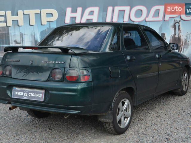 Зеленый ВАЗ 2110, объемом двигателя 1.5 л и пробегом 283 тыс. км за 1800 $, фото 4 на Automoto.ua