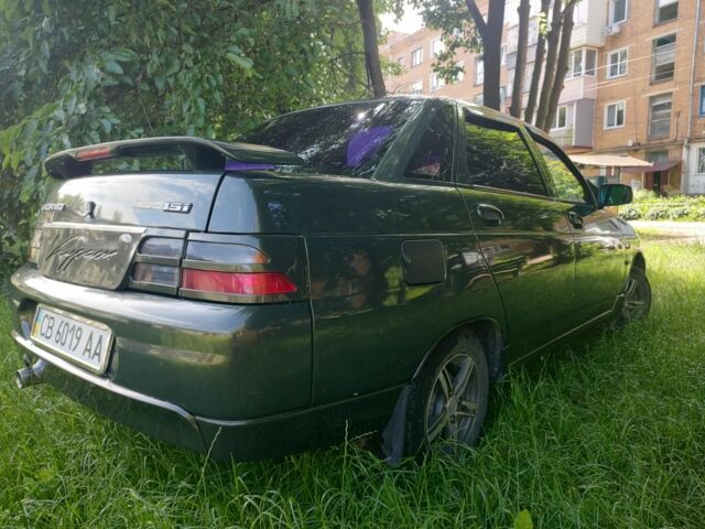 Зеленый ВАЗ 2110, объемом двигателя 2 л и пробегом 80 тыс. км за 3000 $, фото 4 на Automoto.ua