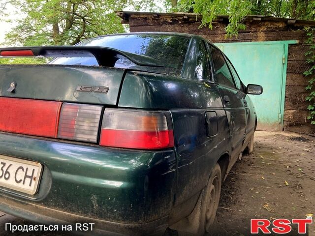 Зеленый ВАЗ 2110, объемом двигателя 1.5 л и пробегом 250 тыс. км за 600 $, фото 1 на Automoto.ua