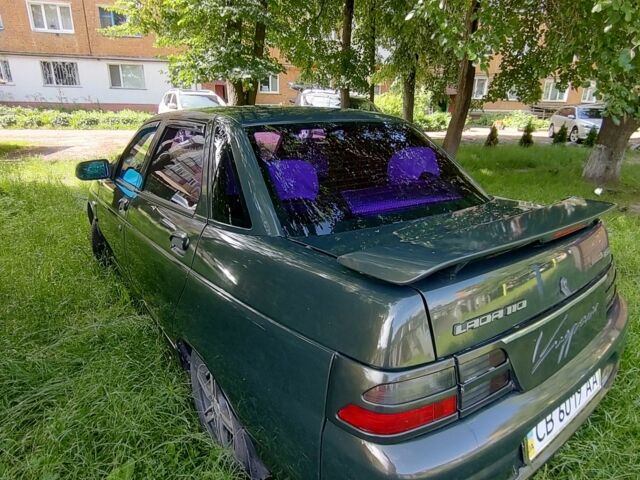 Зеленый ВАЗ 2110, объемом двигателя 2 л и пробегом 80 тыс. км за 3000 $, фото 2 на Automoto.ua