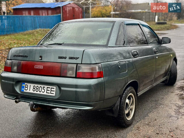 Зелений ВАЗ 2110, об'ємом двигуна 1.6 л та пробігом 200 тис. км за 1999 $, фото 3 на Automoto.ua