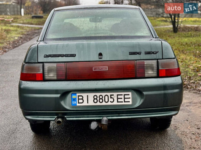 Зелений ВАЗ 2110, об'ємом двигуна 1.6 л та пробігом 200 тис. км за 1999 $, фото 4 на Automoto.ua