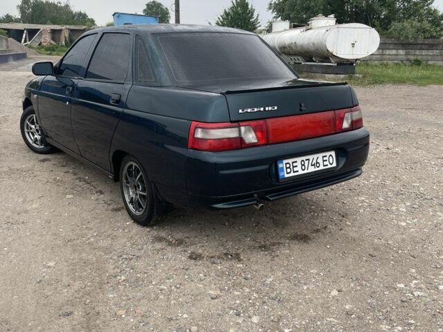 Зеленый ВАЗ 2110, объемом двигателя 1.6 л и пробегом 225 тыс. км за 2000 $, фото 1 на Automoto.ua