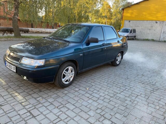 Зеленый ВАЗ 2110, объемом двигателя 1.6 л и пробегом 196 тыс. км за 2000 $, фото 1 на Automoto.ua