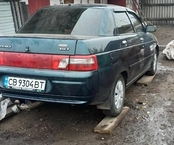Зеленый ВАЗ 2110, объемом двигателя 1.6 л и пробегом 123 тыс. км за 2025 $, фото 2 на Automoto.ua