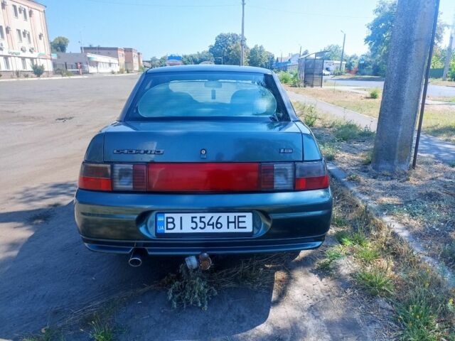 Зеленый ВАЗ 2110, объемом двигателя 1 л и пробегом 168 тыс. км за 2800 $, фото 5 на Automoto.ua