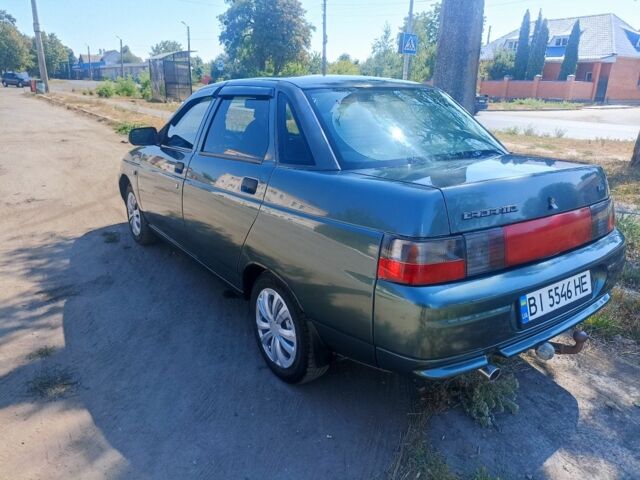 Зеленый ВАЗ 2110, объемом двигателя 1 л и пробегом 168 тыс. км за 2800 $, фото 6 на Automoto.ua