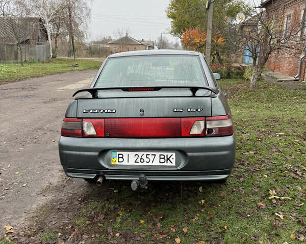 Зеленый ВАЗ 2110, объемом двигателя 1.6 л и пробегом 220 тыс. км за 2500 $, фото 4 на Automoto.ua