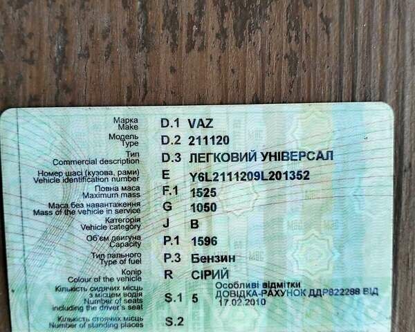 Серый ВАЗ 2111, объемом двигателя 1.6 л и пробегом 17 тыс. км за 3700 $, фото 15 на Automoto.ua