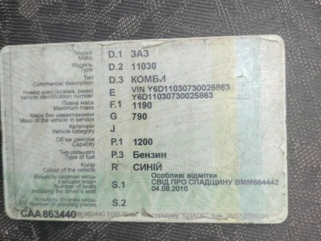 Синій ВАЗ 2111, об'ємом двигуна 1 л та пробігом 100 тис. км за 191 $, фото 4 на Automoto.ua