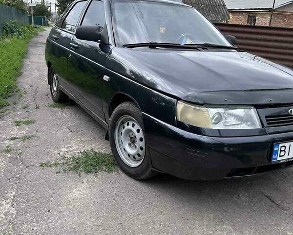 Черный ВАЗ 2112, объемом двигателя 1.6 л и пробегом 220 тыс. км за 1900 $, фото 1 на Automoto.ua
