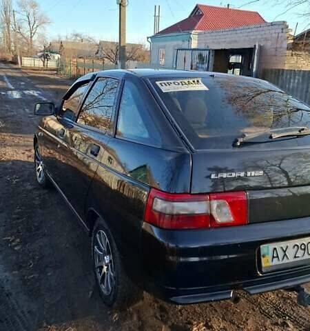 Черный ВАЗ 2112, объемом двигателя 1.6 л и пробегом 145 тыс. км за 3000 $, фото 1 на Automoto.ua