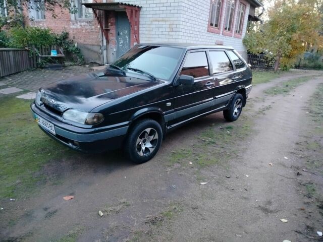Черный ВАЗ 2114 Самара, объемом двигателя 1.6 л и пробегом 124 тыс. км за 1800 $, фото 1 на Automoto.ua