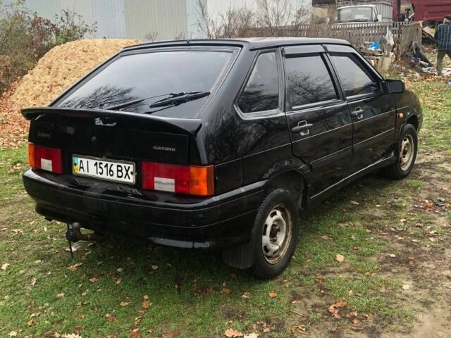 Черный ВАЗ 2114 Самара, объемом двигателя 1.6 л и пробегом 220 тыс. км за 1750 $, фото 4 на Automoto.ua