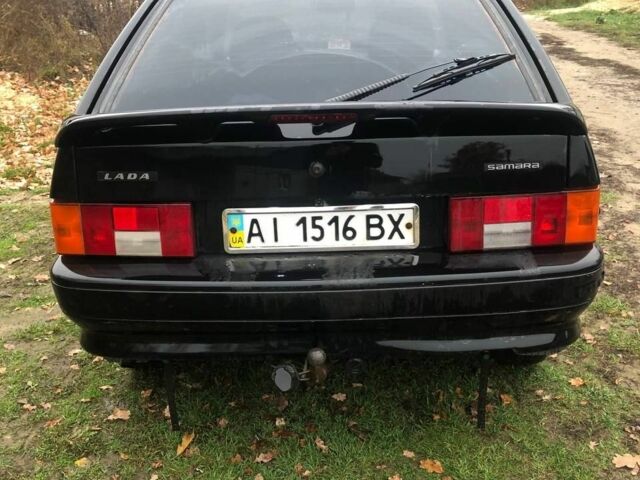 Черный ВАЗ 2114 Самара, объемом двигателя 1.6 л и пробегом 220 тыс. км за 1750 $, фото 1 на Automoto.ua