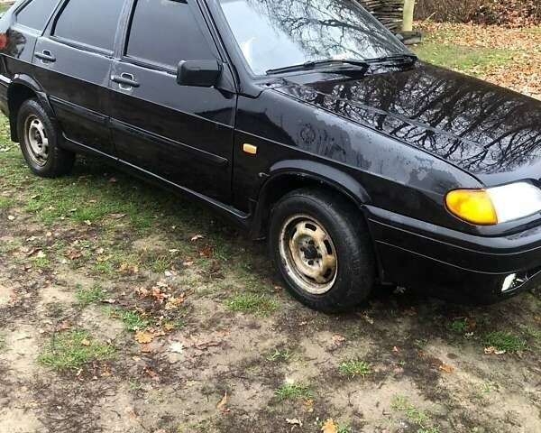 Черный ВАЗ 2114 Самара, объемом двигателя 1.6 л и пробегом 220 тыс. км за 1750 $, фото 1 на Automoto.ua