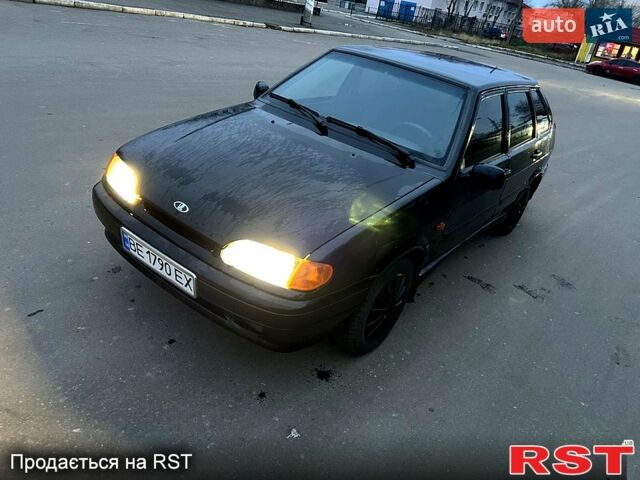 Черный ВАЗ 2114 Самара, объемом двигателя 1.6 л и пробегом 120 тыс. км за 3200 $, фото 1 на Automoto.ua