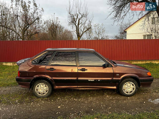 Коричневый ВАЗ 2114 Самара, объемом двигателя 1.5 л и пробегом 170 тыс. км за 900 $, фото 1 на Automoto.ua