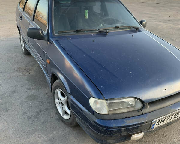 Синий ВАЗ 2114 Самара, объемом двигателя 1.5 л и пробегом 300 тыс. км за 1500 $, фото 1 на Automoto.ua