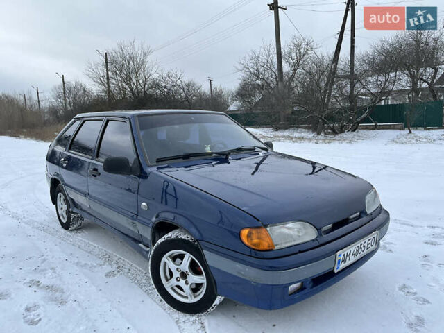 Синий ВАЗ 2114 Самара, объемом двигателя 1.5 л и пробегом 200 тыс. км за 2000 $, фото 3 на Automoto.ua