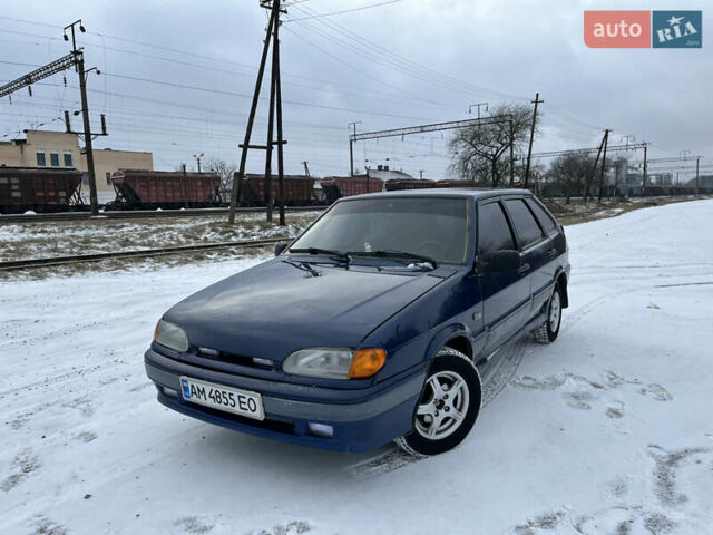 Синий ВАЗ 2114 Самара, объемом двигателя 1.5 л и пробегом 200 тыс. км за 2000 $, фото 1 на Automoto.ua
