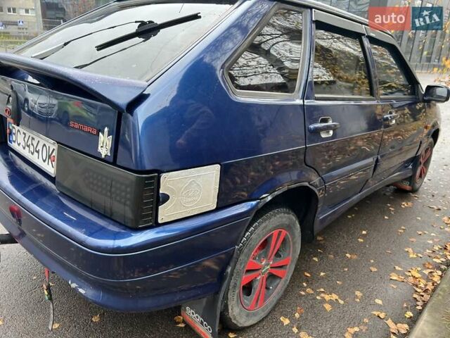 Синий ВАЗ 2114 Самара, объемом двигателя 1.6 л и пробегом 165 тыс. км за 2200 $, фото 2 на Automoto.ua