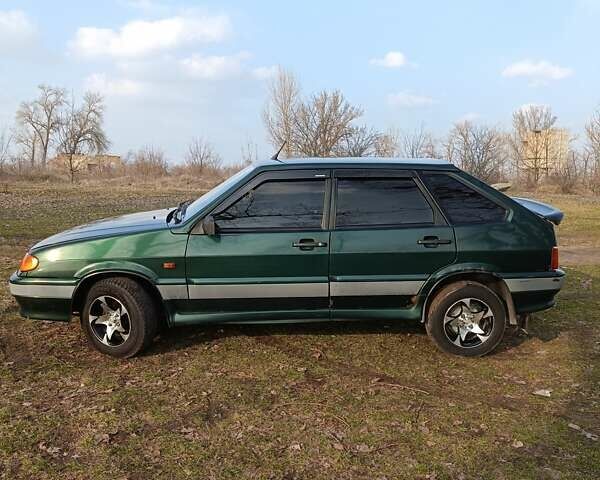 Зеленый ВАЗ 2114 Самара, объемом двигателя 1.5 л и пробегом 80 тыс. км за 1299 $, фото 1 на Automoto.ua