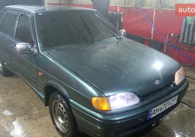 Зеленый ВАЗ 2114 Самара, объемом двигателя 1.6 л и пробегом 250 тыс. км за 1999 $, фото 1 на Automoto.ua