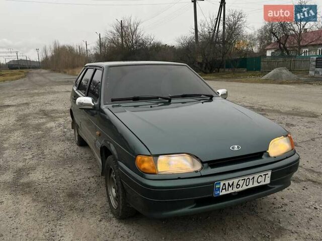 Зелений ВАЗ 2114 Самара, об'ємом двигуна 1.5 л та пробігом 267 тис. км за 2000 $, фото 1 на Automoto.ua