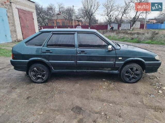 Зеленый ВАЗ 2114 Самара, объемом двигателя 1.6 л и пробегом 188 тыс. км за 1700 $, фото 1 на Automoto.ua