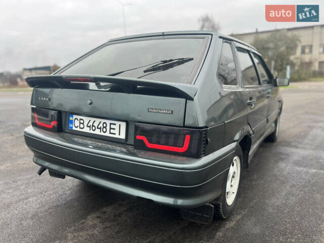 Зеленый ВАЗ 2114 Самара, объемом двигателя 1.6 л и пробегом 176 тыс. км за 2700 $, фото 4 на Automoto.ua