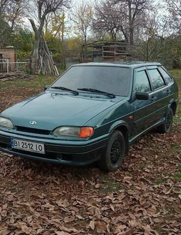 Зеленый ВАЗ 2114 Самара, объемом двигателя 1.6 л и пробегом 145 тыс. км за 2600 $, фото 1 на Automoto.ua