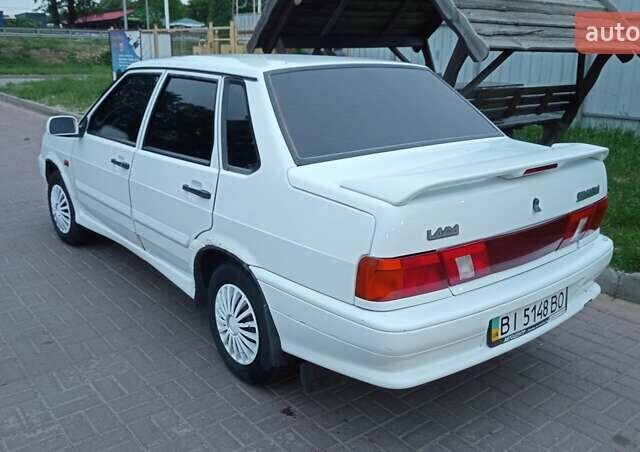 Белый ВАЗ 2115 Самара, объемом двигателя 1.6 л и пробегом 212 тыс. км за 1750 $, фото 3 на Automoto.ua