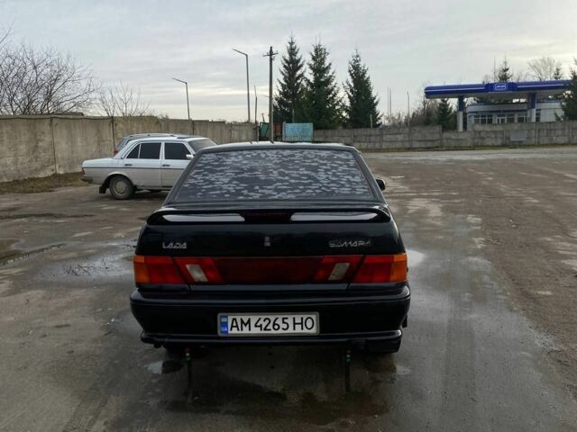 Черный ВАЗ 2115 Самара, объемом двигателя 1.6 л и пробегом 261 тыс. км за 1800 $, фото 2 на Automoto.ua