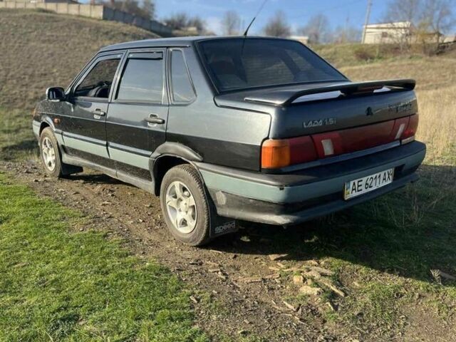 Черный ВАЗ 2115 Самара, объемом двигателя 1.5 л и пробегом 200 тыс. км за 1350 $, фото 2 на Automoto.ua