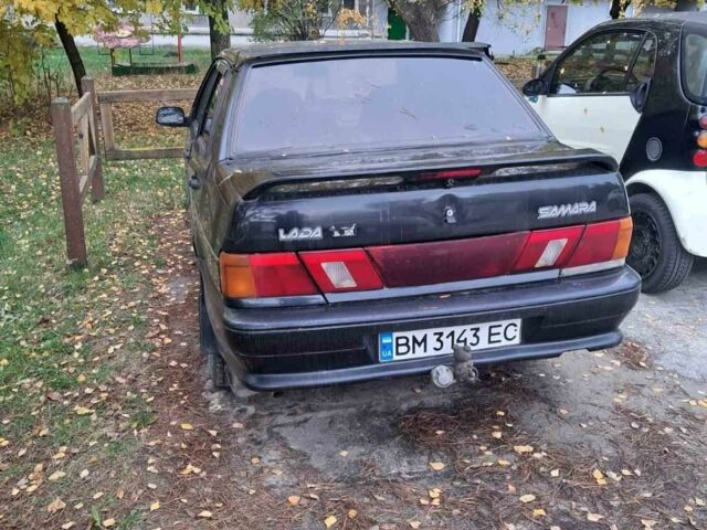 Черный ВАЗ 2115 Самара, объемом двигателя 1.5 л и пробегом 260 тыс. км за 1300 $, фото 3 на Automoto.ua