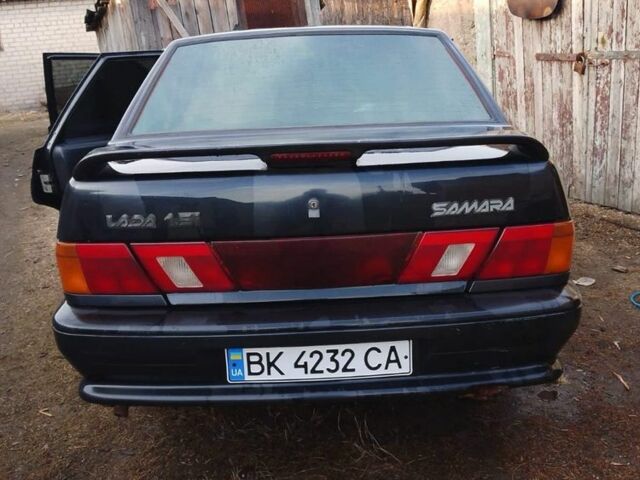 Черный ВАЗ 2115 Самара, объемом двигателя 1.5 л и пробегом 130 тыс. км за 1500 $, фото 5 на Automoto.ua