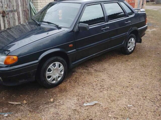 Черный ВАЗ 2115 Самара, объемом двигателя 1.5 л и пробегом 130 тыс. км за 1500 $, фото 1 на Automoto.ua
