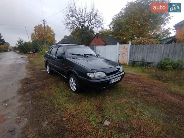 Черный ВАЗ 2115 Самара, объемом двигателя 1.5 л и пробегом 250 тыс. км за 1499 $, фото 1 на Automoto.ua