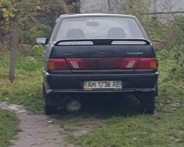 Черный ВАЗ 2115 Самара, объемом двигателя 1.5 л и пробегом 300 тыс. км за 1300 $, фото 1 на Automoto.ua