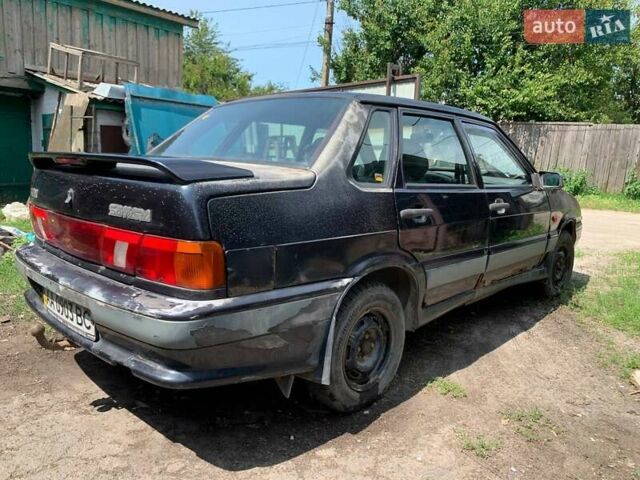 Черный ВАЗ 2115 Самара, объемом двигателя 1.5 л и пробегом 137 тыс. км за 1200 $, фото 2 на Automoto.ua