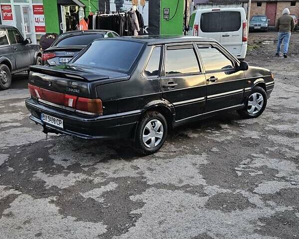 Черный ВАЗ 2115 Самара, объемом двигателя 1.5 л и пробегом 200 тыс. км за 950 $, фото 4 на Automoto.ua