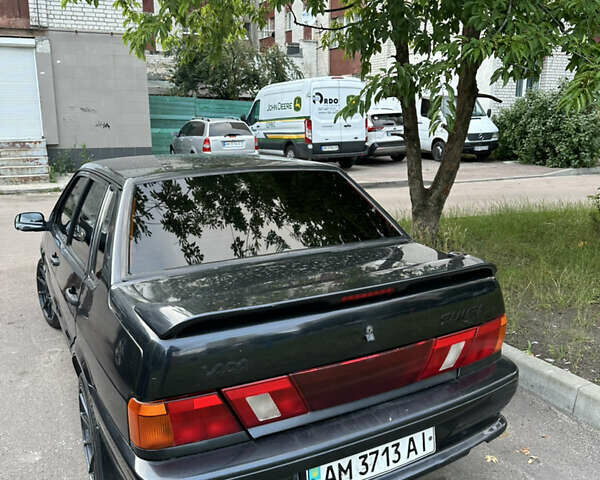 Черный ВАЗ 2115 Самара, объемом двигателя 1.5 л и пробегом 195 тыс. км за 3500 $, фото 3 на Automoto.ua