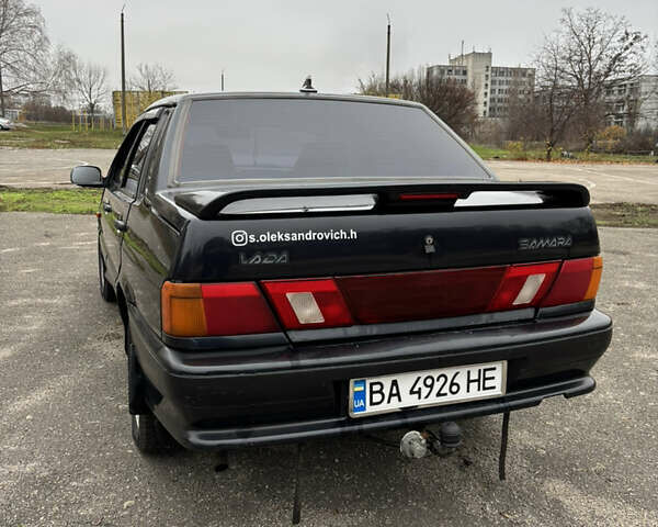 Чорний ВАЗ 2115 Самара, об'ємом двигуна 1.5 л та пробігом 179 тис. км за 2300 $, фото 3 на Automoto.ua