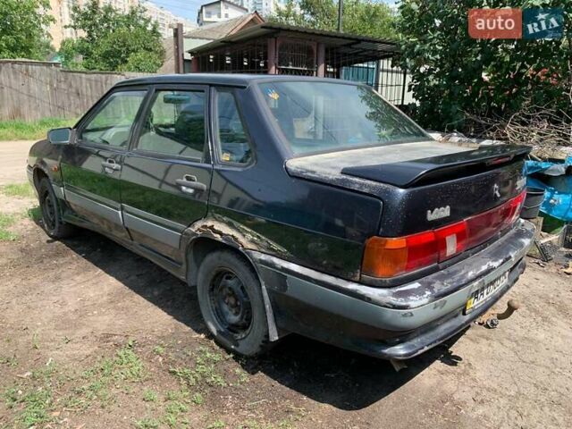 Черный ВАЗ 2115 Самара, объемом двигателя 1.5 л и пробегом 137 тыс. км за 1200 $, фото 6 на Automoto.ua