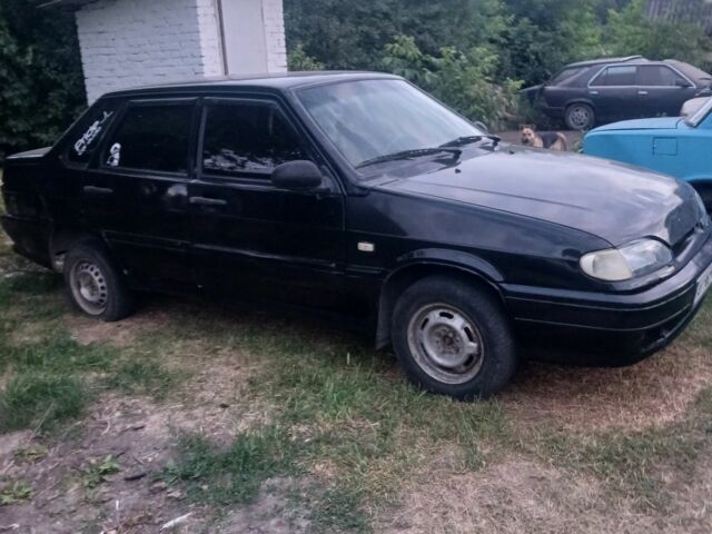 Черный ВАЗ 2115 Самара, объемом двигателя 1.5 л и пробегом 180 тыс. км за 700 $, фото 1 на Automoto.ua