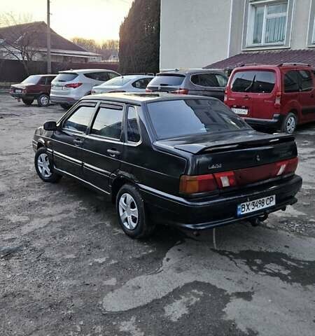 Черный ВАЗ 2115 Самара, объемом двигателя 1.5 л и пробегом 200 тыс. км за 950 $, фото 3 на Automoto.ua