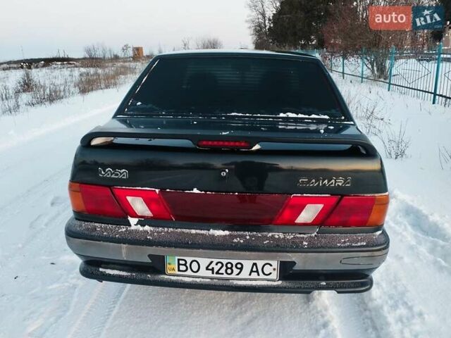 Черный ВАЗ 2115 Самара, объемом двигателя 1.5 л и пробегом 131 тыс. км за 1850 $, фото 4 на Automoto.ua